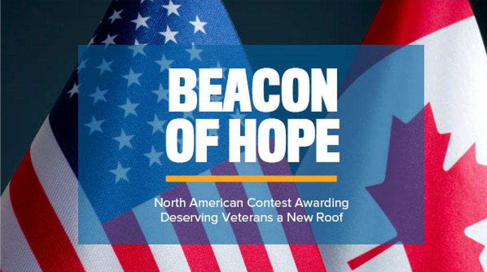 Enter the Beacon of Hope roof contest for veterans